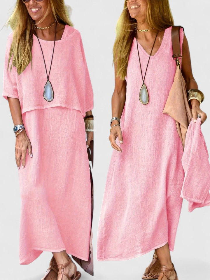 Batwing Sleeve Top and Maxi Skirt Two Piece Set 6
