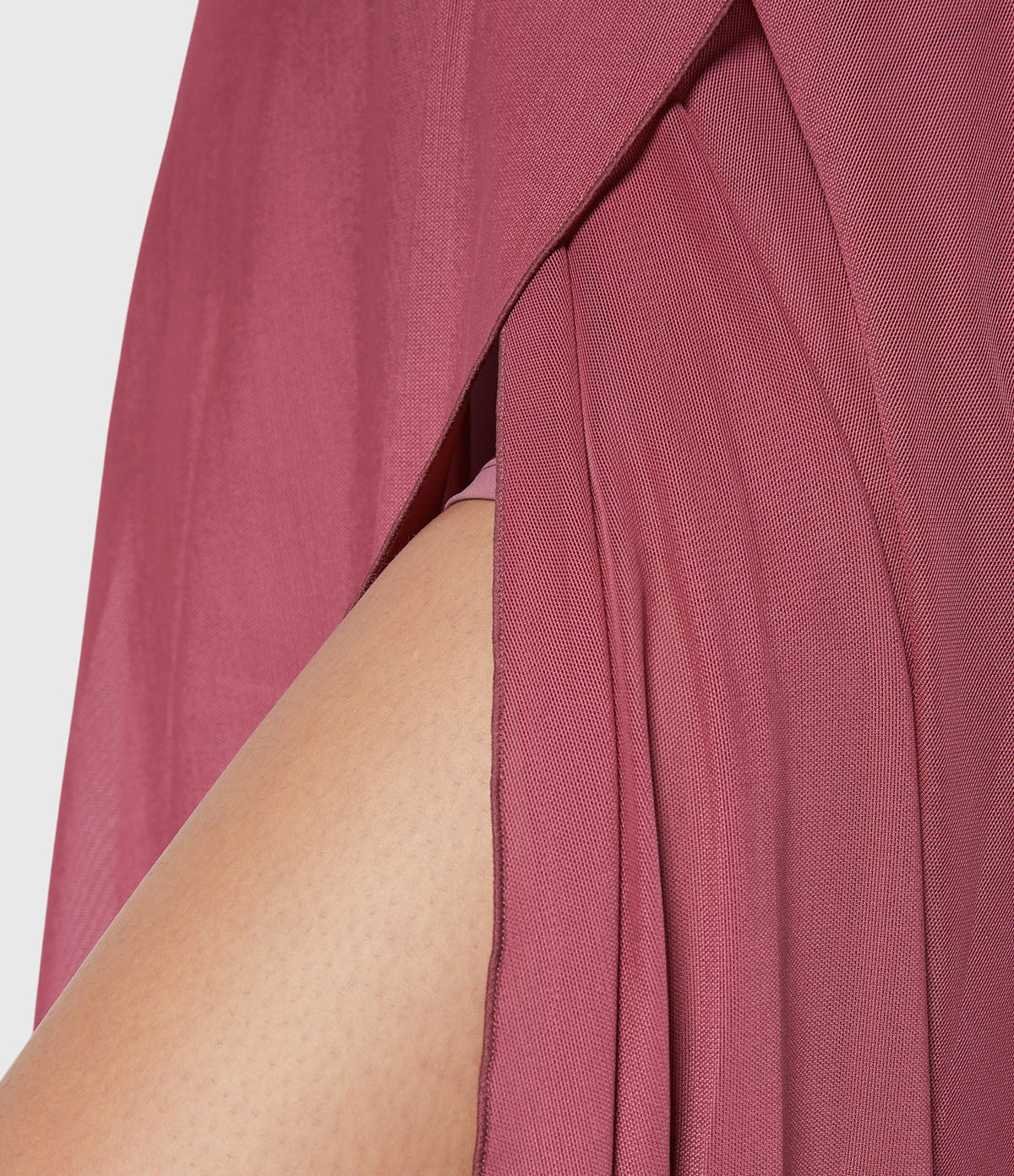 High Waist Drawstring Front Slit A-Line Midi Skirt 17
