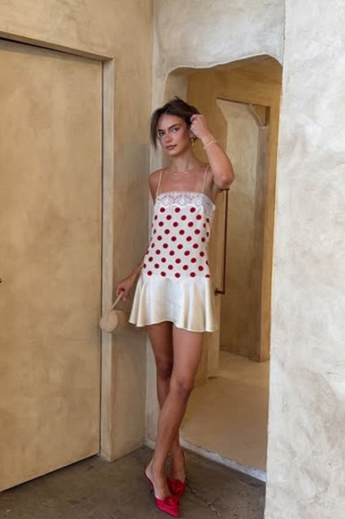 Backless Lace Mini Dress