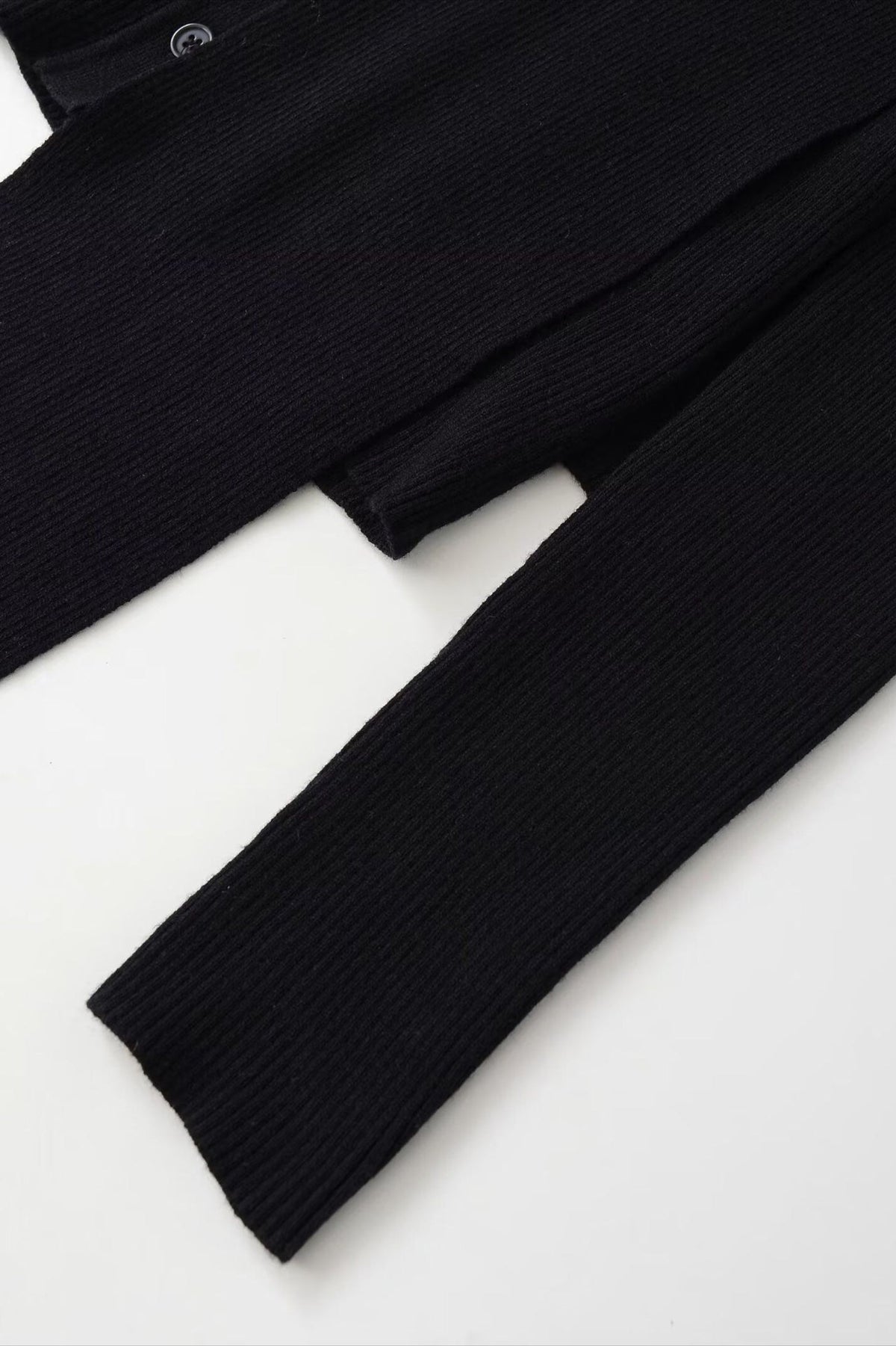 Snood Neck Ribbed Knit Top