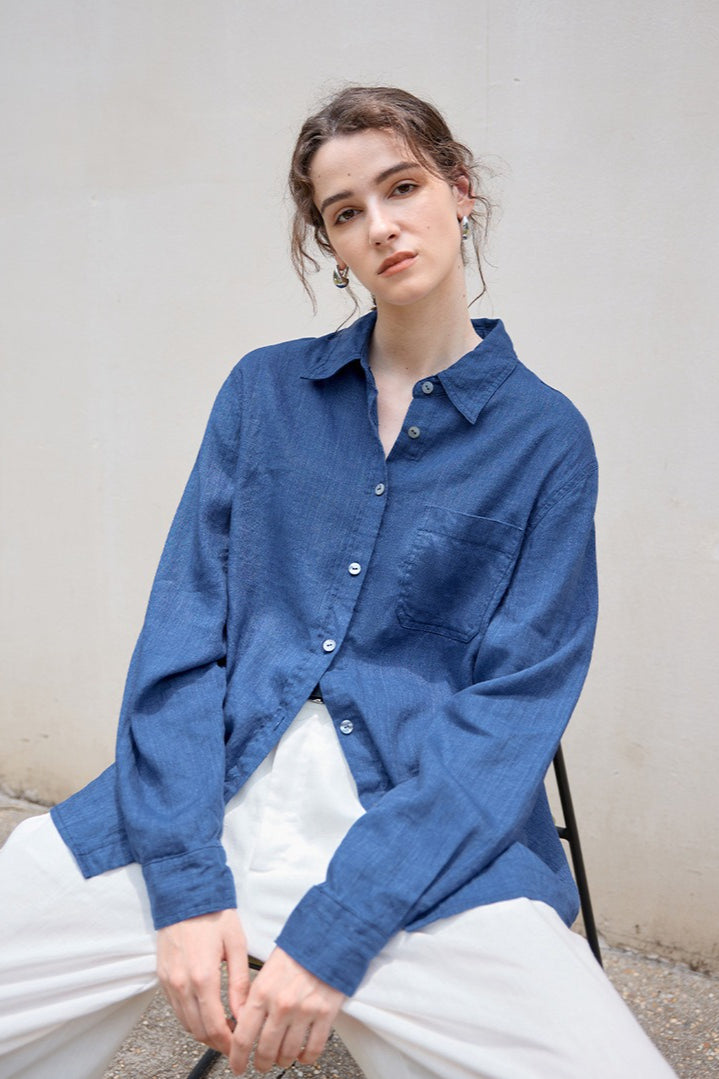 Linen Blend Blouse