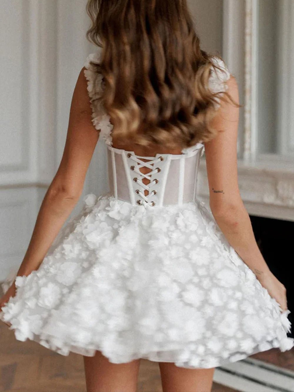 Clementine Lace Mini Dress - View 2