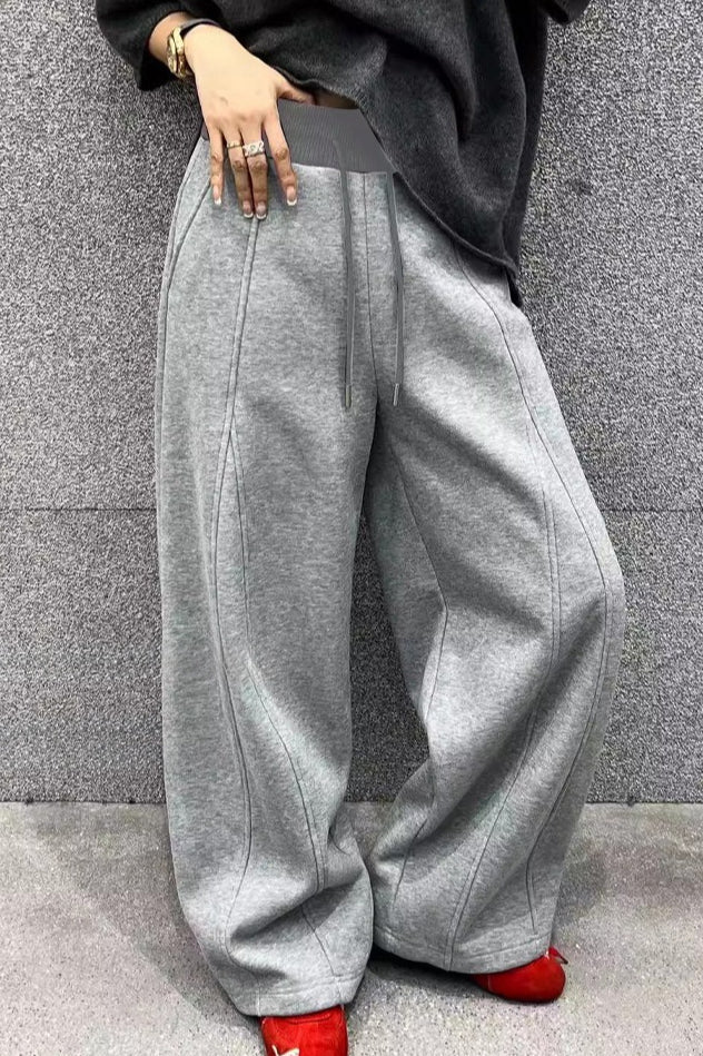 Fluid Wide Leg Fleece Sweat Pants