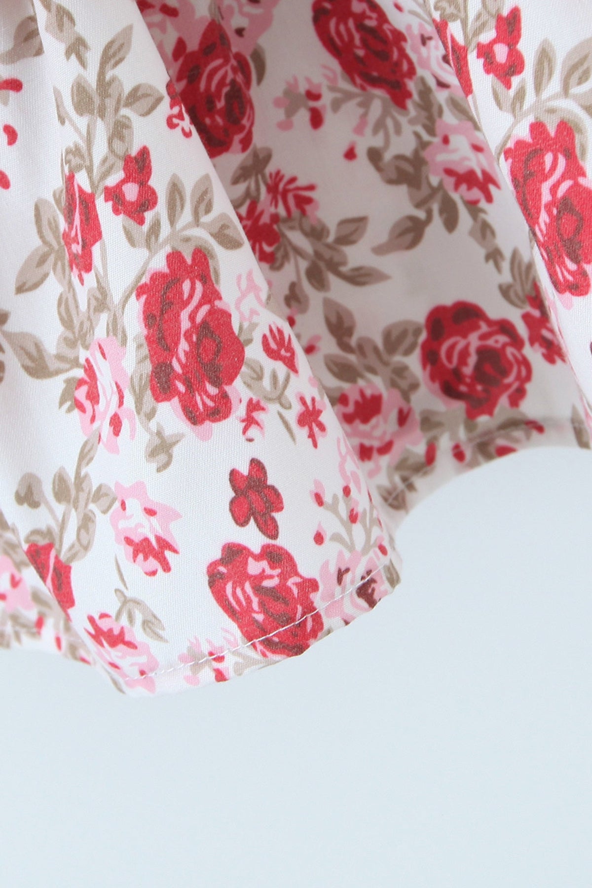 Floral Off Shoulder Sweetheart Bustier Tiered Ruffle Mini Dress - View 14