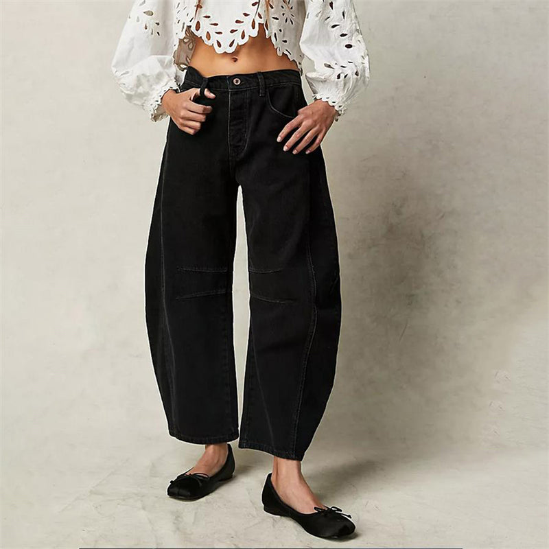 High Waist Barrel Leg Jeans 4