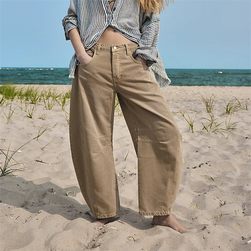 High Waist Barrel Leg Jeans 6