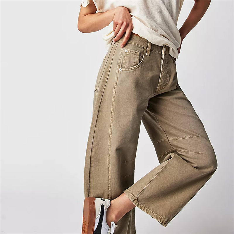 High Waist Barrel Leg Jeans 17