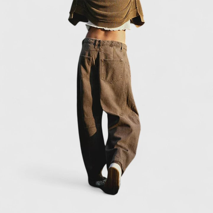 High Waist Faded Barrel Leg Jeans 6