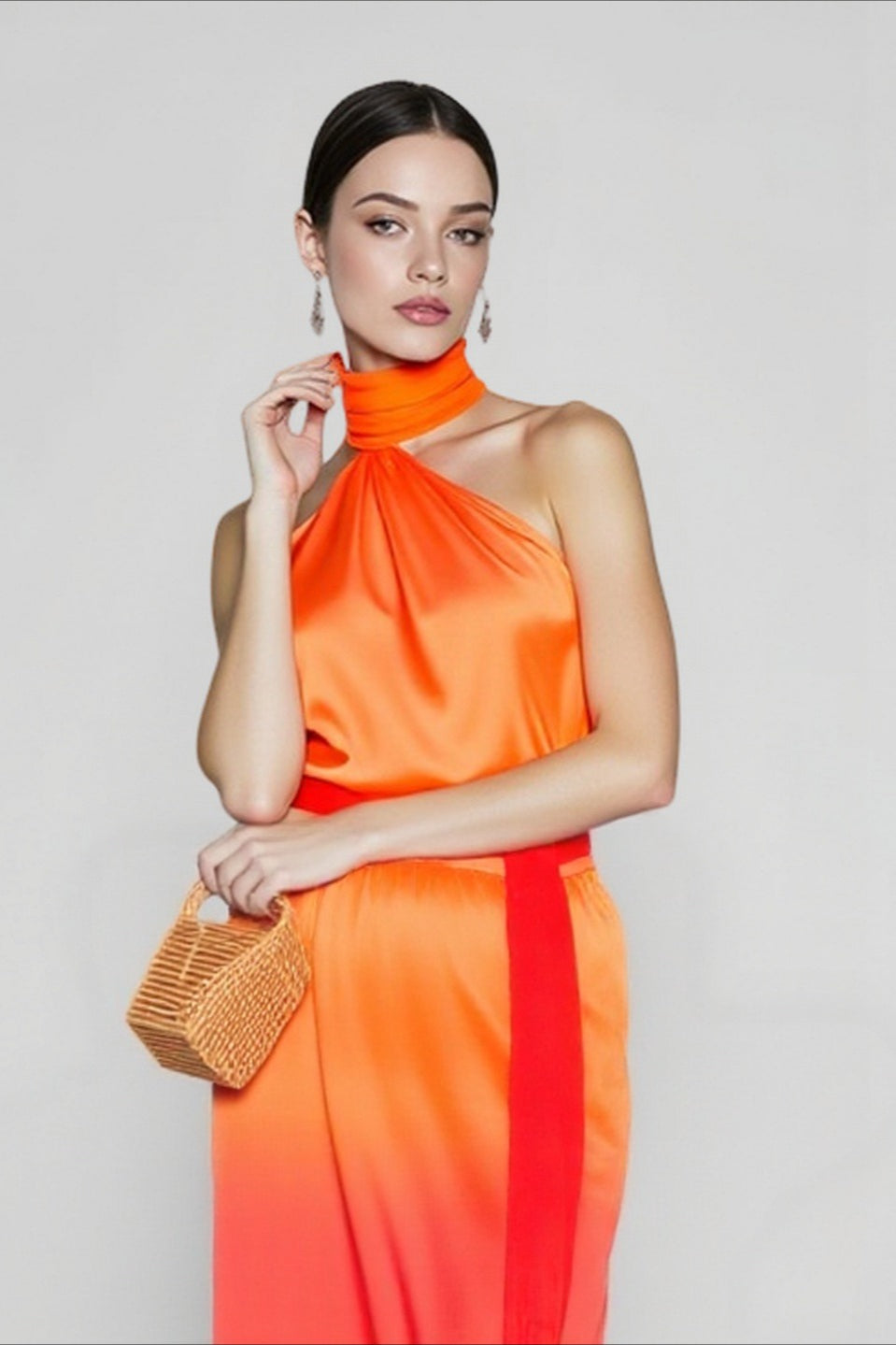 Ombre Halter Neck Backless Wide Leg Jumpsuit 3