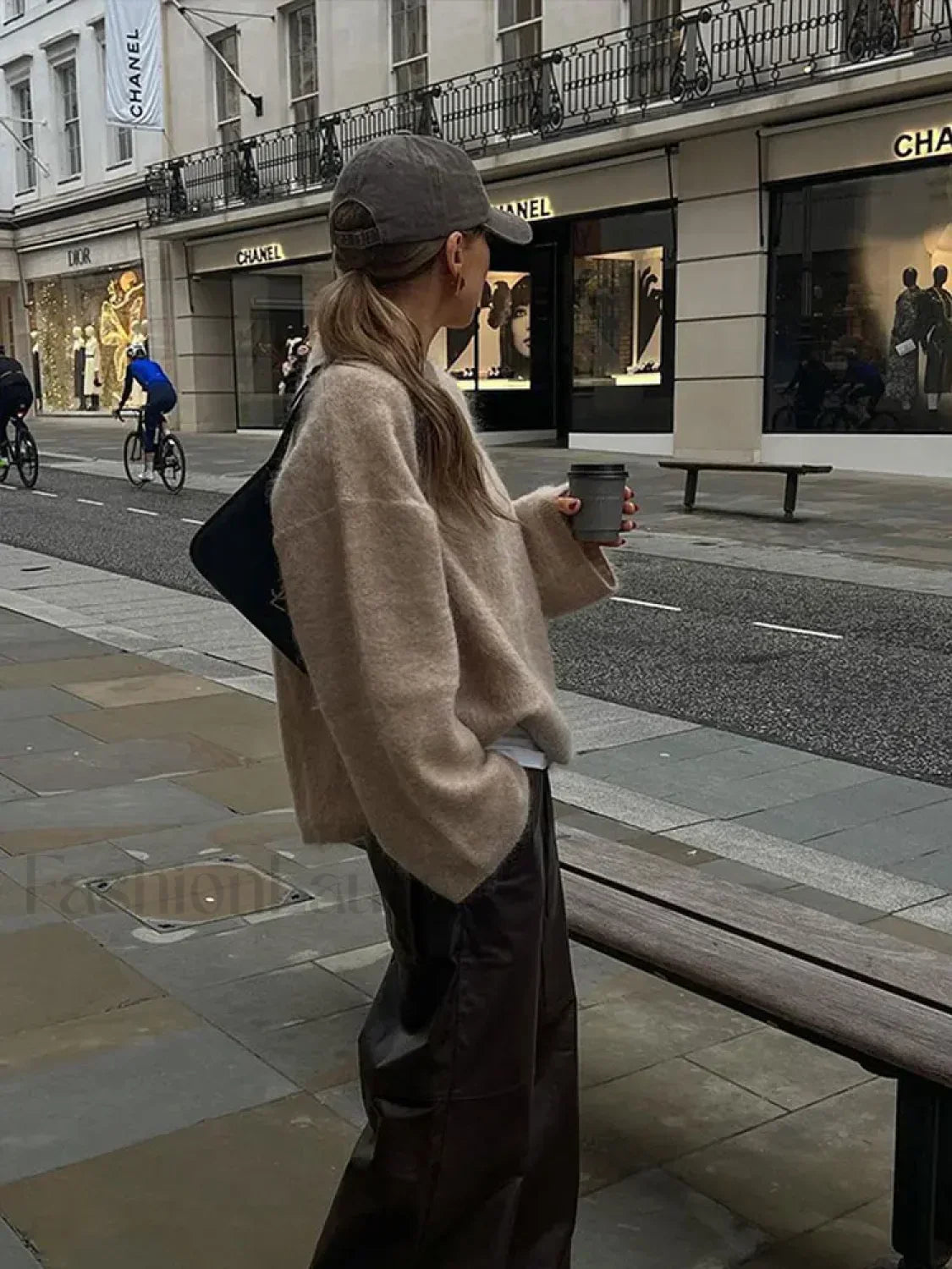 Solid Mohair Soft Knitted Pullover Crewneck Long Sleeve