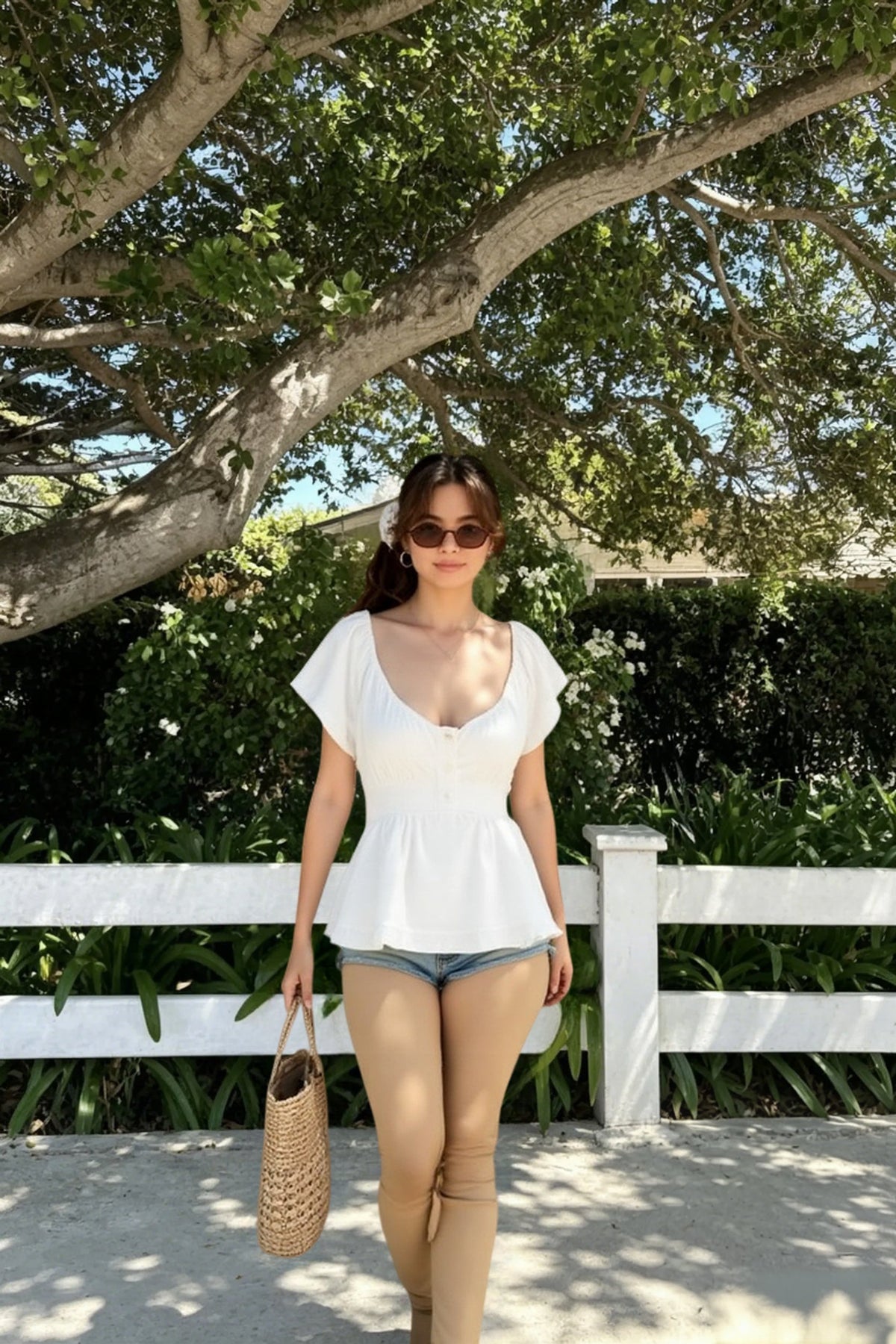 Vintage Washed Lace Crop Top