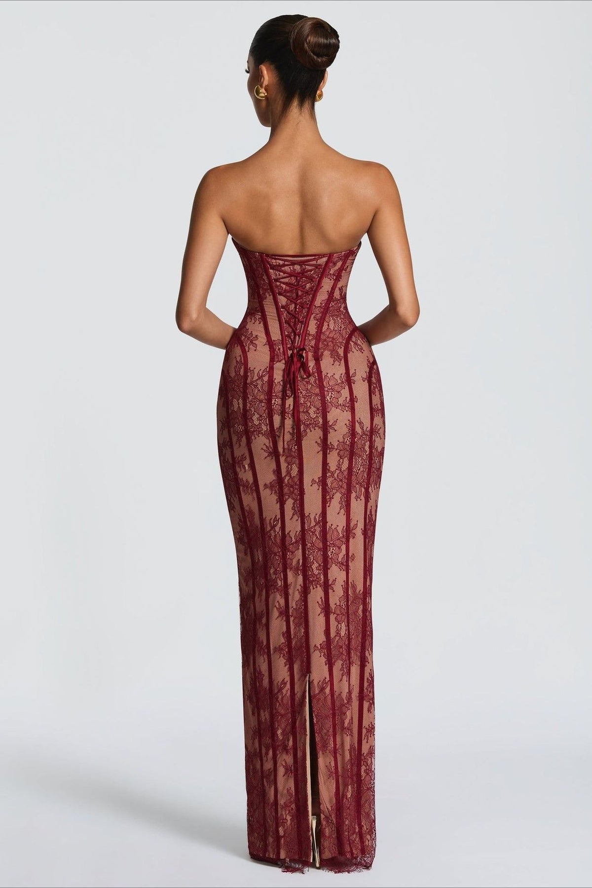 Lace Bodycon Maxi Dress