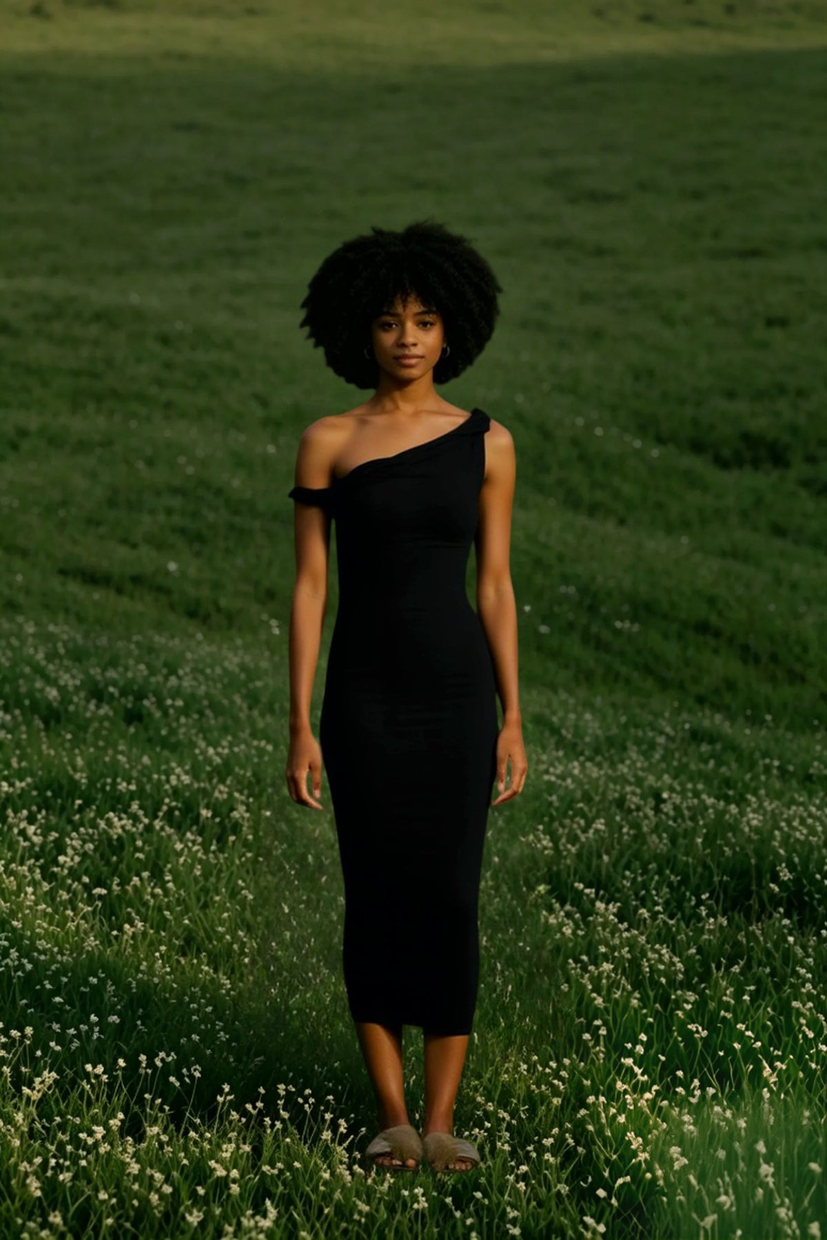 One Shoulder Bodycon Midi Party Dress - View 5