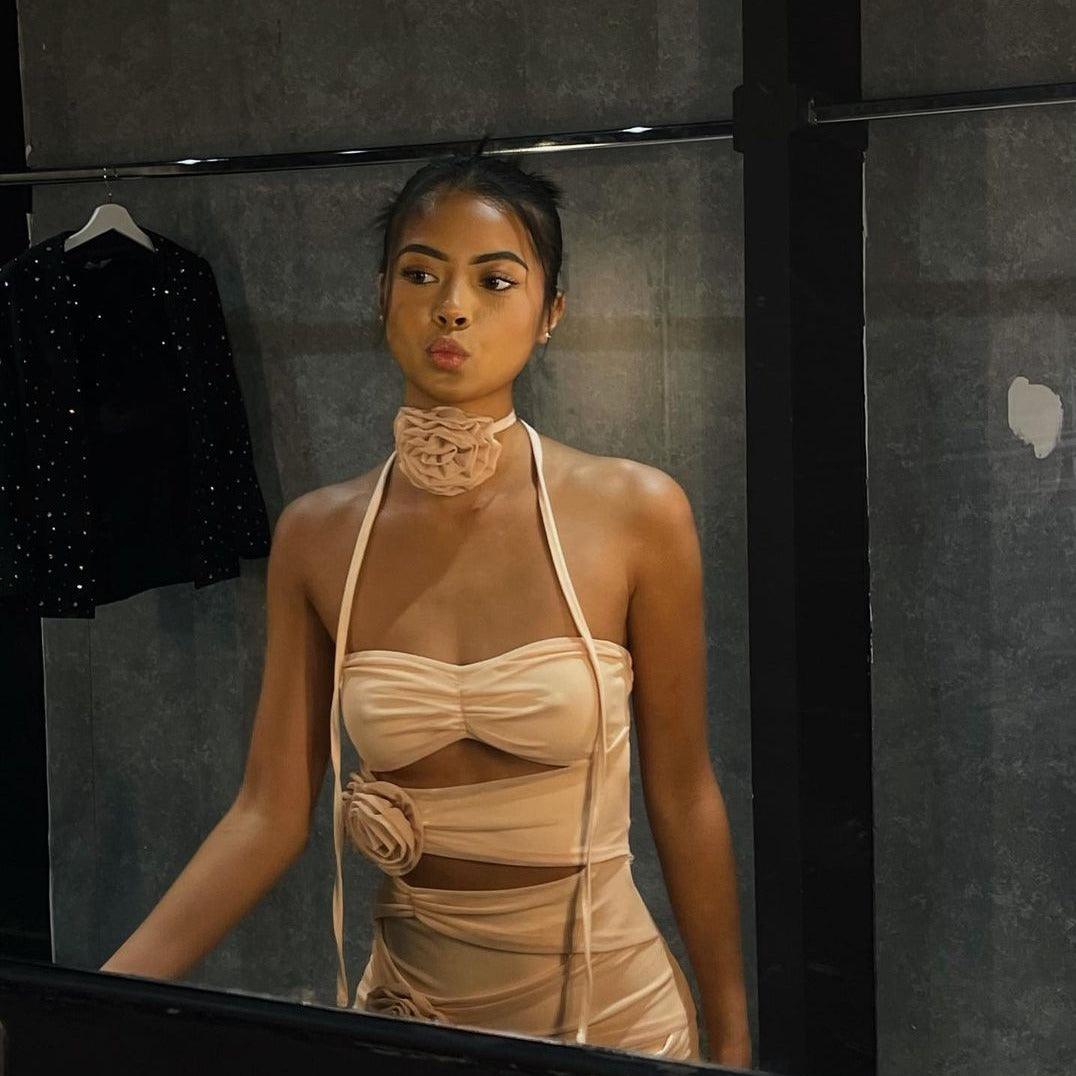 Giving All Of Me Cut Out Mesh Mini Dress - View 5