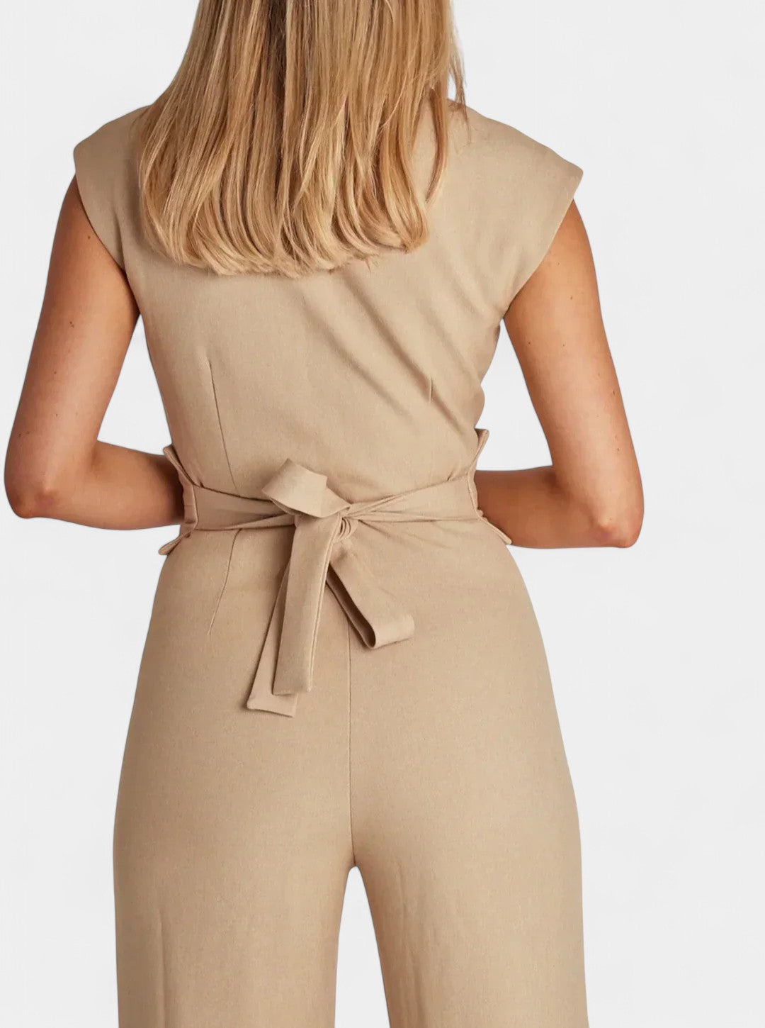 High Neck Sleeveless Wide Leg Jumpsuit 3