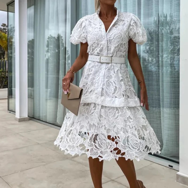Short Sleeve Mini Dress - View 3