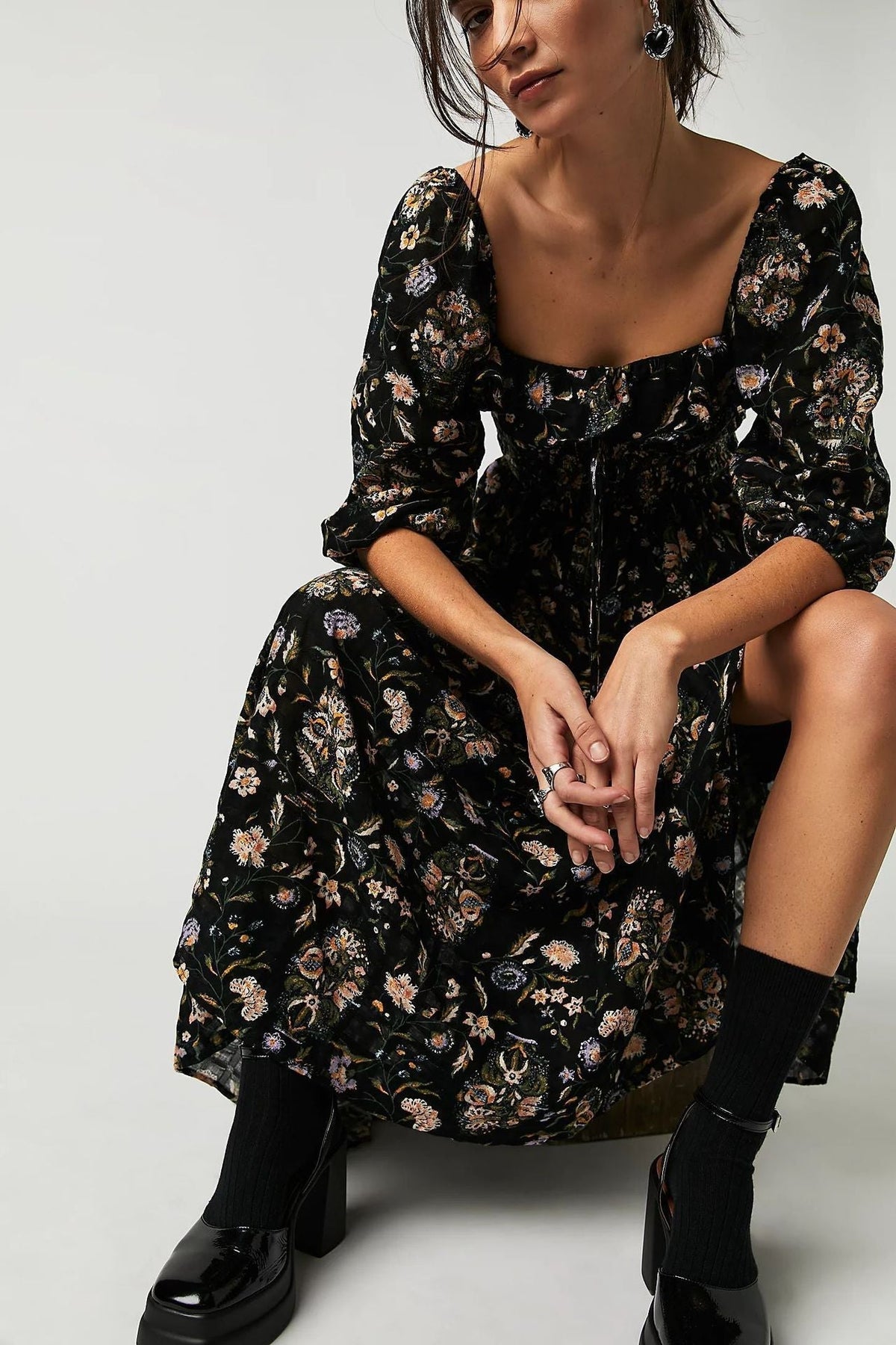 Ariadna Printed Midi Dress - View 4