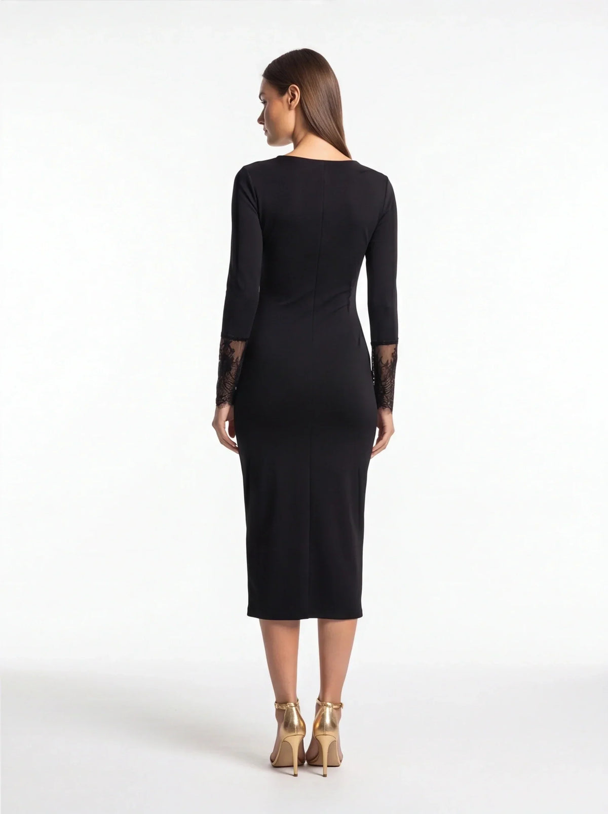 Strapless Ruched Mermaid Evening Gown - View 3