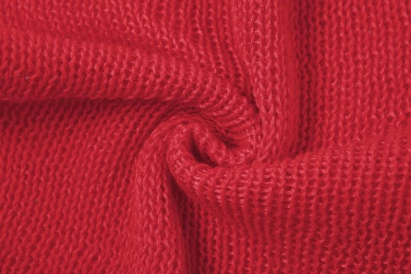 Knit Halter Neck Backless High Low Mini Dress - View 6
