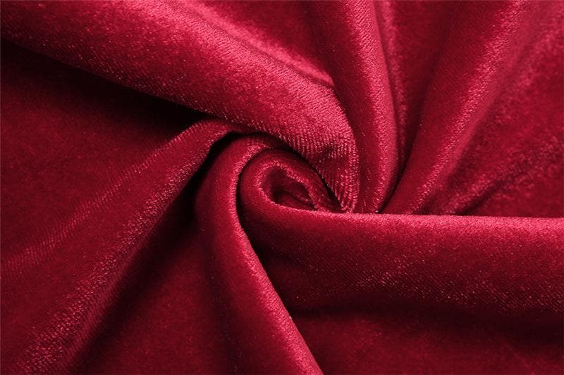 Velvet Halter Neck Glove Sleeve Ruched Bodycon Mini Dress - View 7