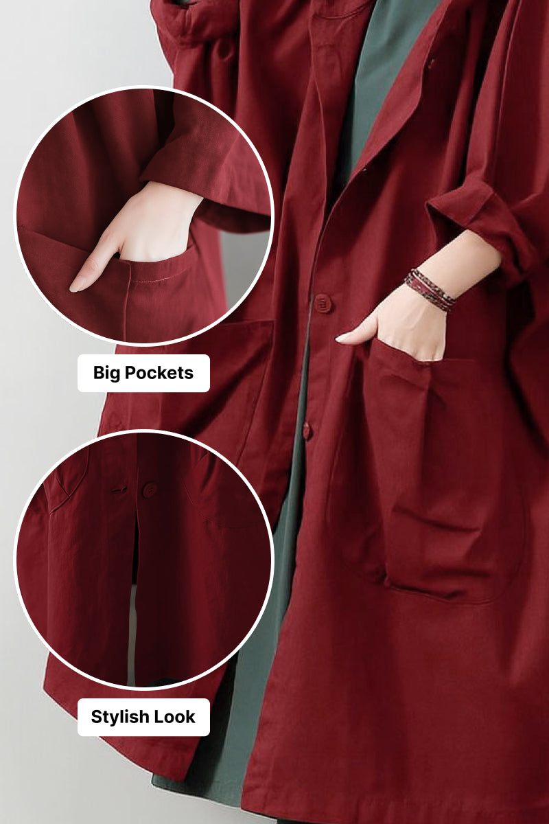 Hooded Open Front Oversized Longline Coat 7