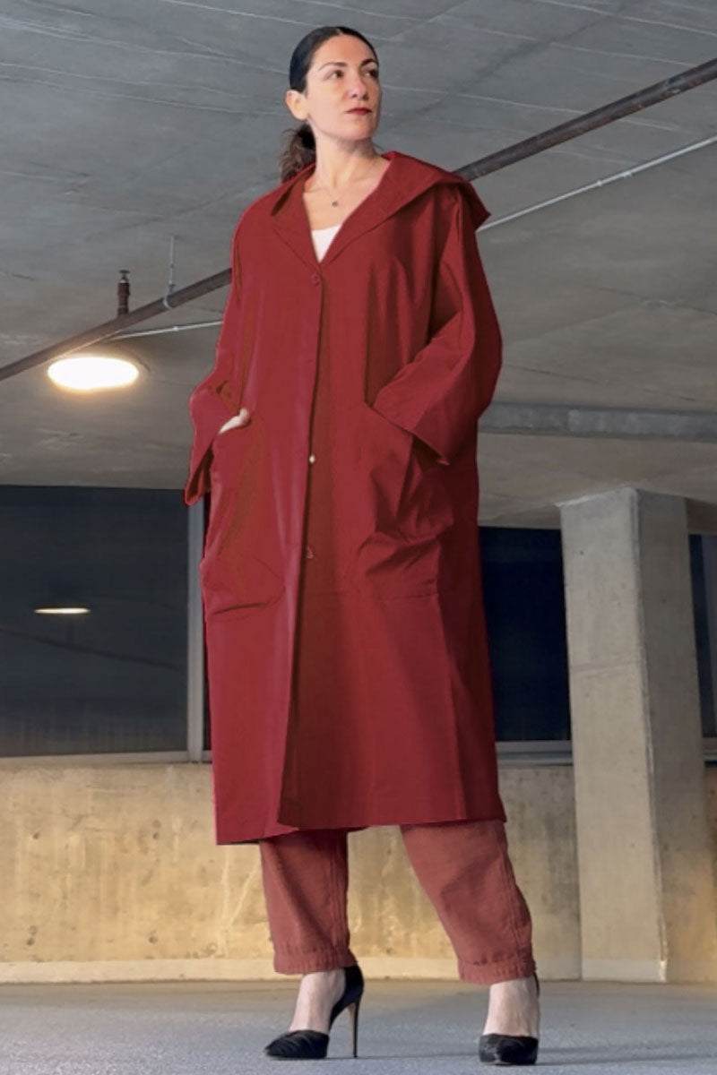 Hooded Open Front Oversized Longline Coat 12