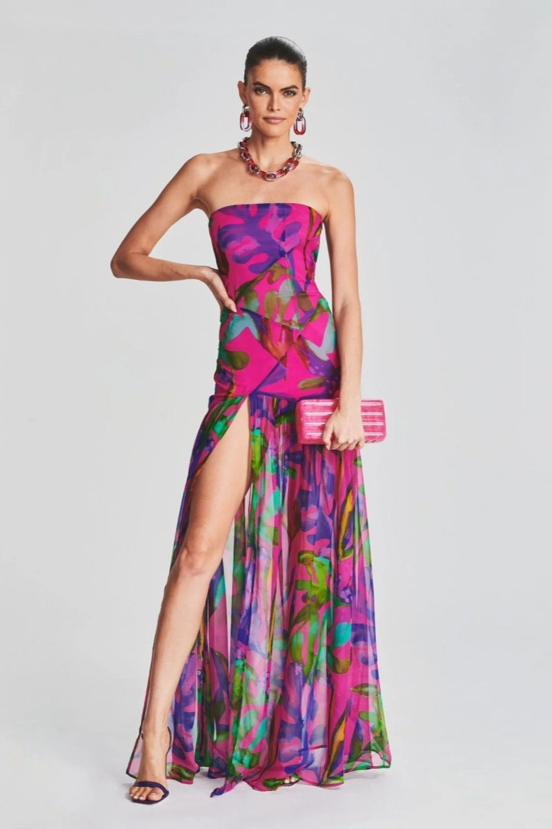 Isis Strapless Maxi Dress - View 7