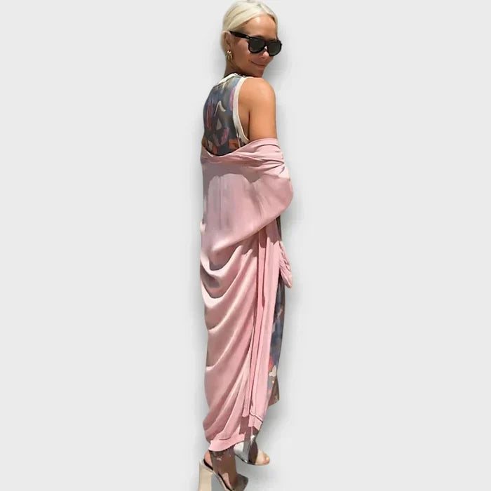 Sleeveless Round Neck Floral Print Maxi Dress 4