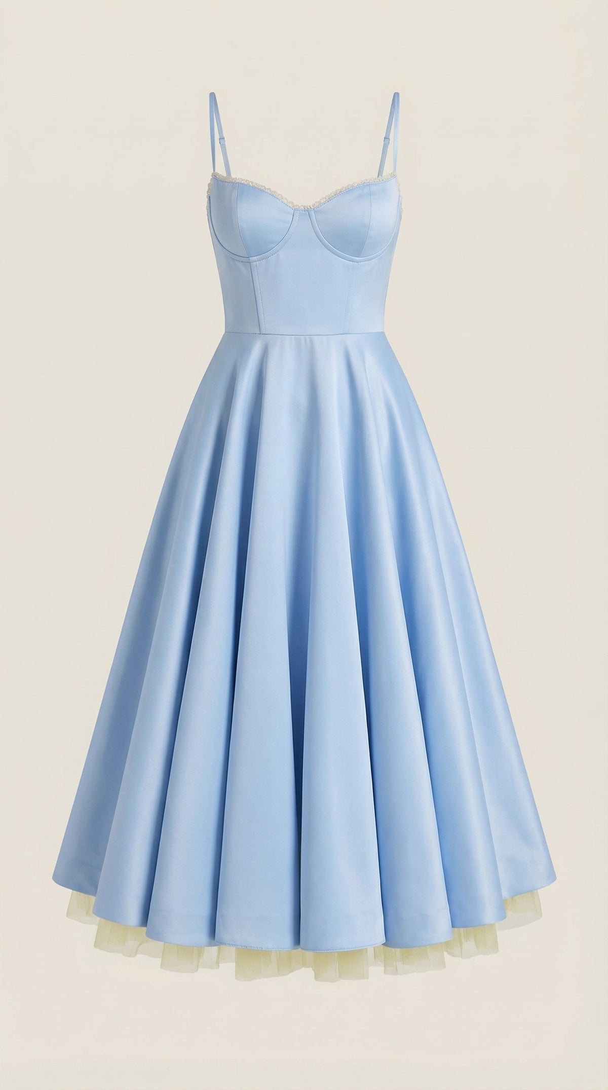 Sweetheart Corset Fit and Flare Midi Dress 15