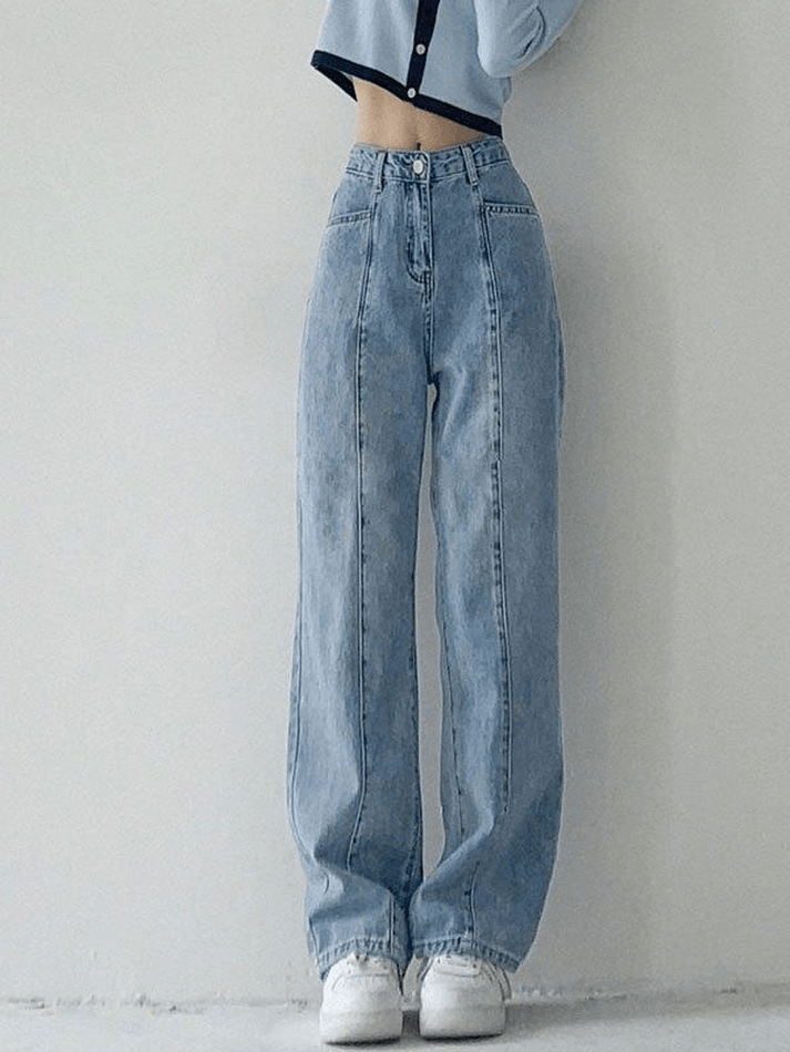 Vintage Washed Denim Jeans