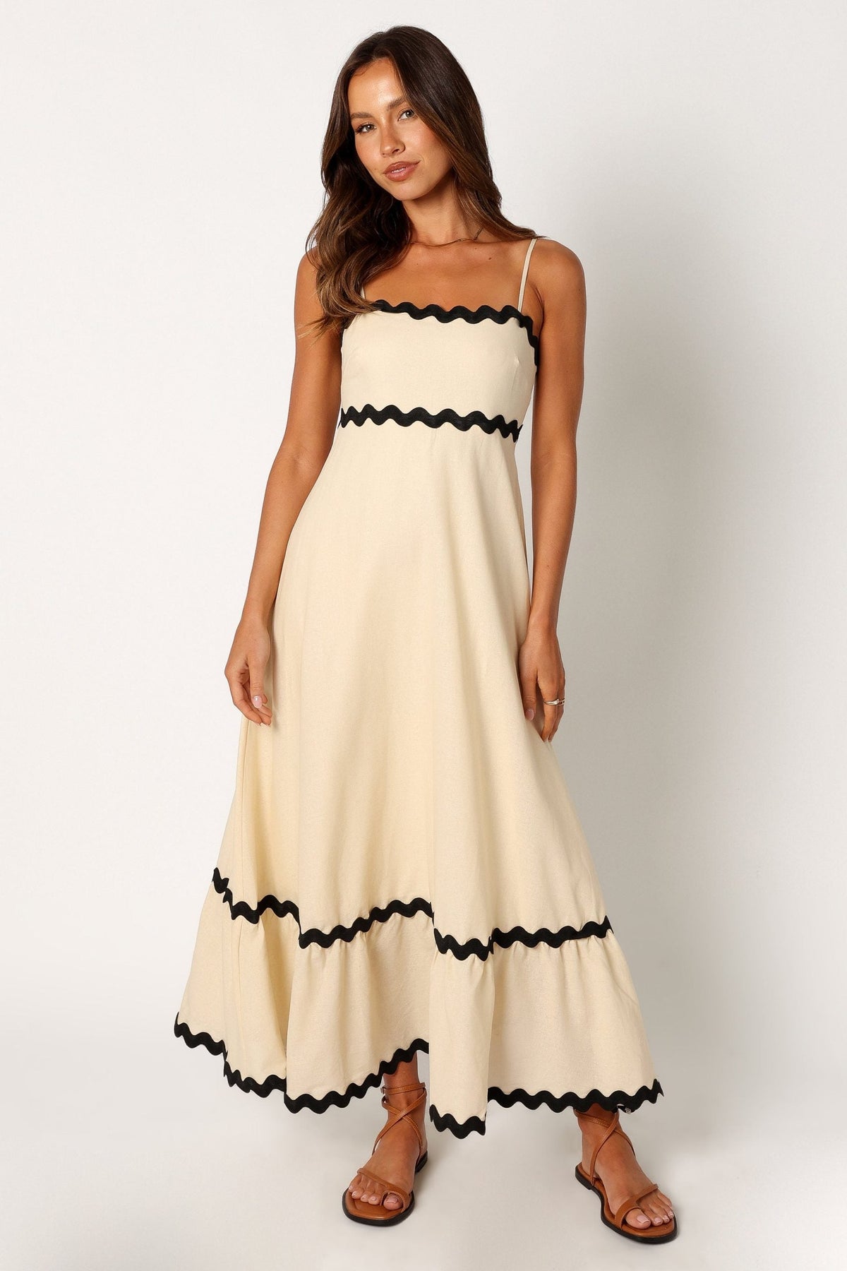 Satin One Shoulder Ruched Slip Maxi Dress - View 2