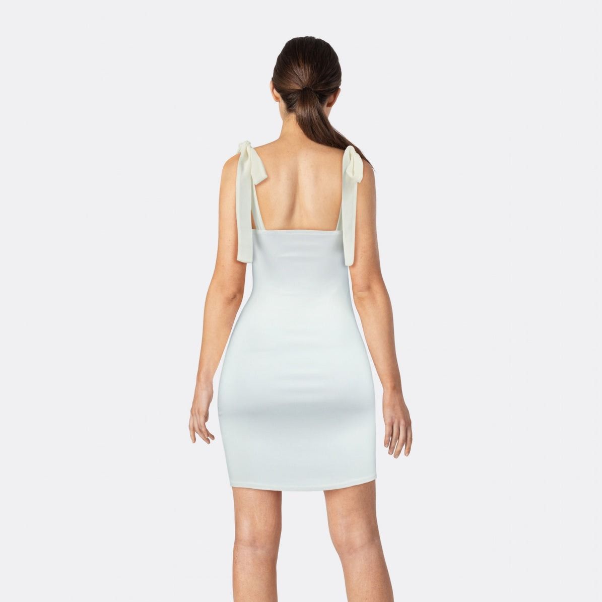 Ruched Sweetheart Tie Shoulder Bustier Corset Dress - View 9