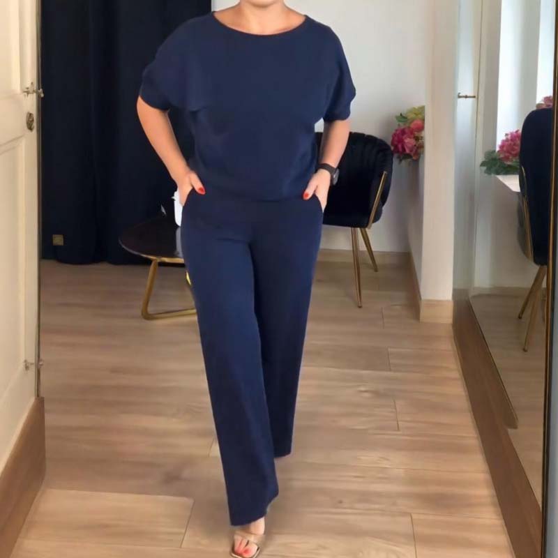 Longline Open Blazer Top and Pants Three Piece Set 9