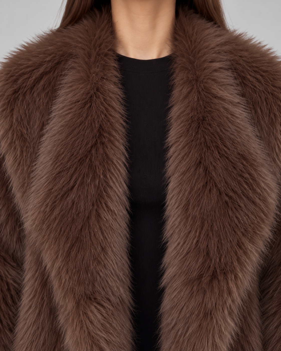 Faux Fur Shawl Collar Cropped Jacket 3