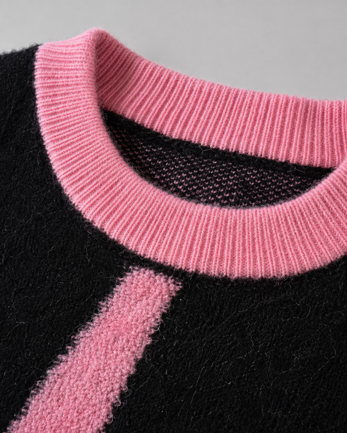 Graphic Star Heart Crew Neck Oversized Knit Sweater 7