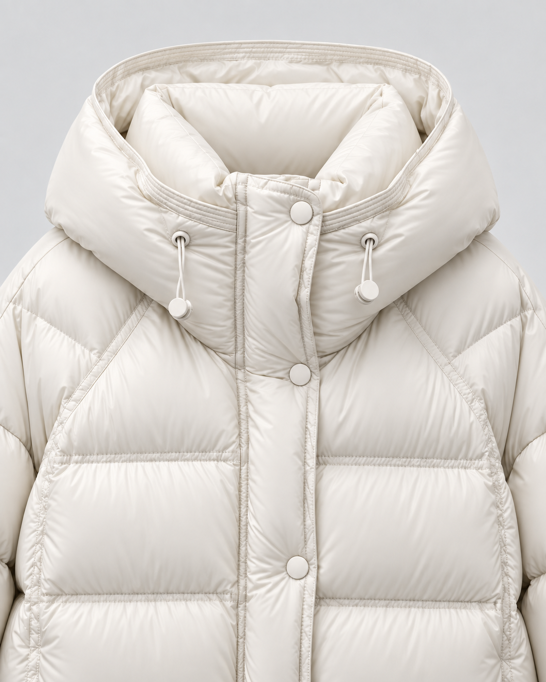 Hooded Snap Front Cropped Puffer Jacket 3