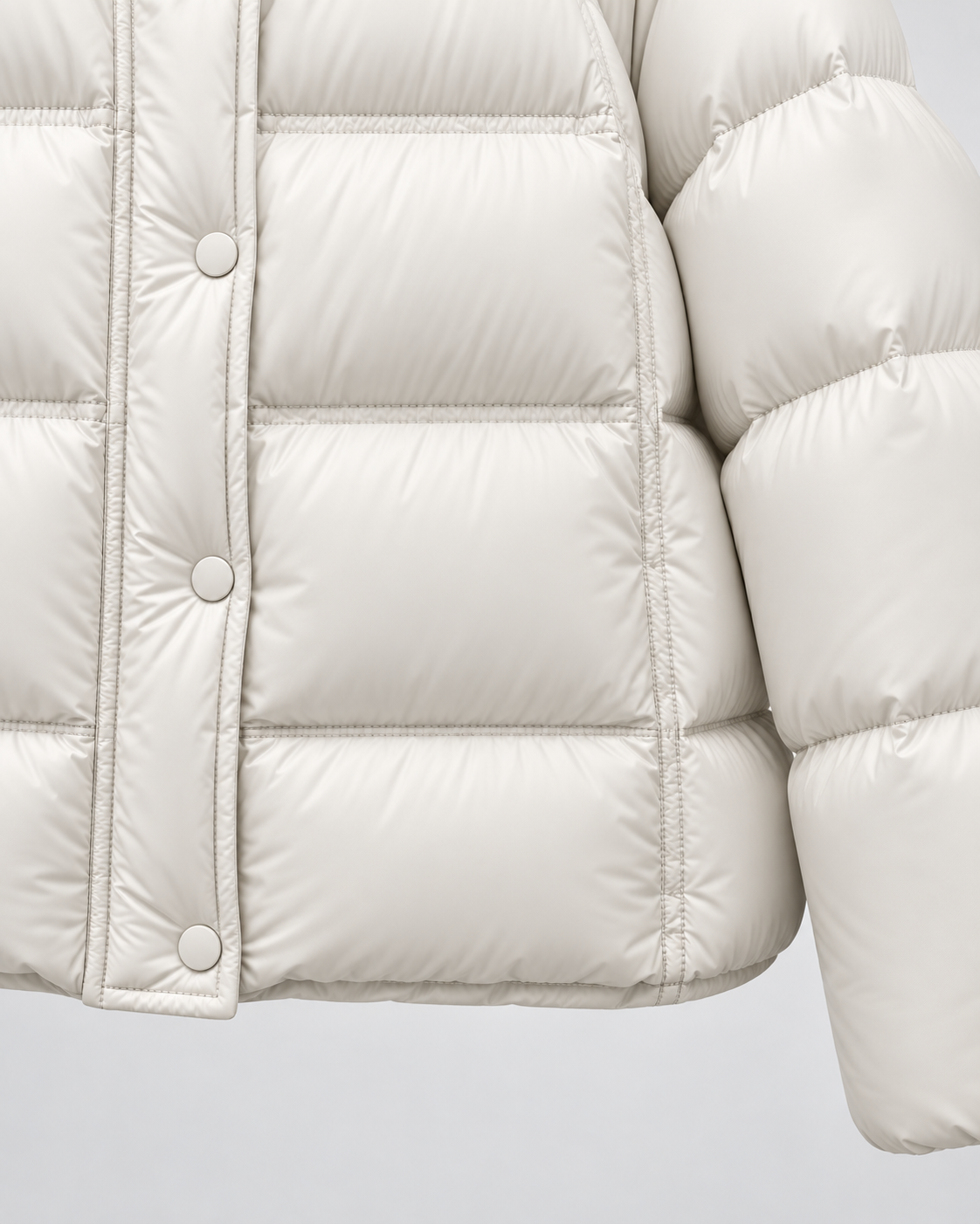 Hooded Snap Front Cropped Puffer Jacket 4